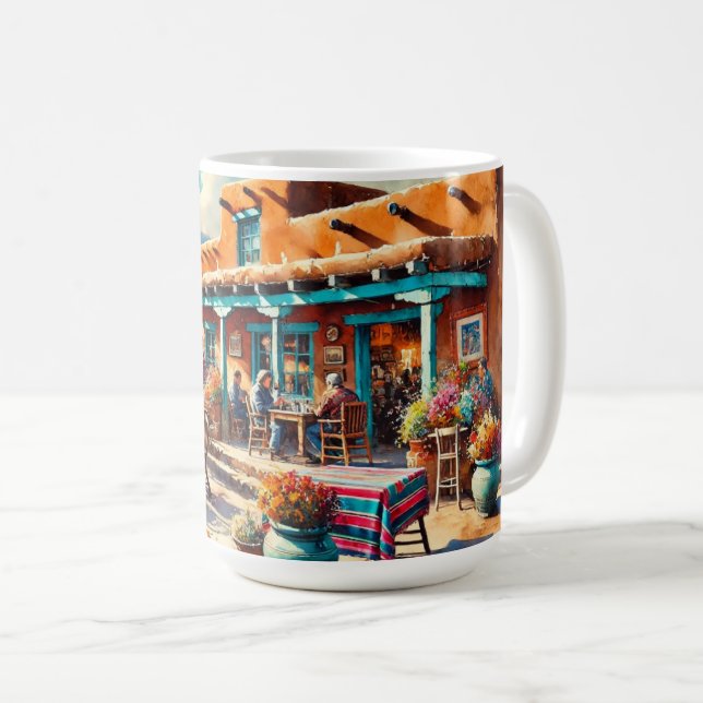 Taza De Café Cafetería en el Nuevo México de Taos (Anverso derecho)