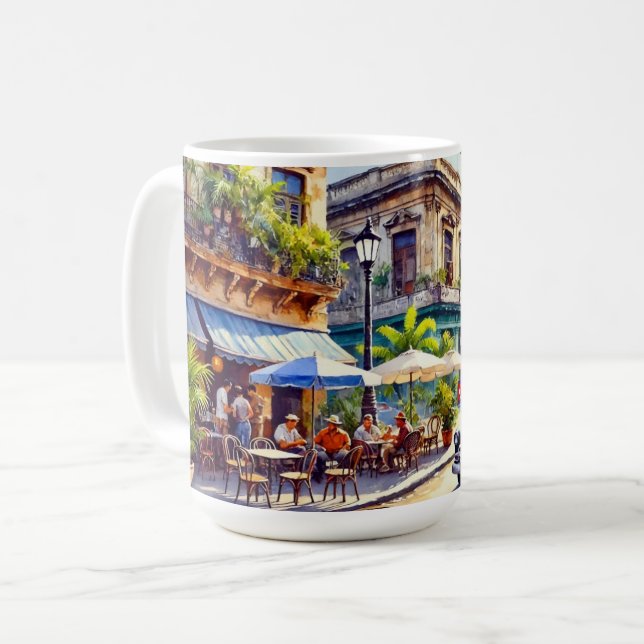 Taza De Café Cafetería en La Habana Cuba (Anverso izquierdo)