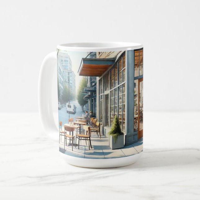 Taza De Café Cafetería en Seattle (Anverso izquierdo)