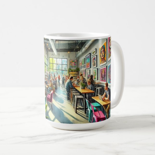 Taza De Café Cafetería independiente en Portland Oregon (Anverso derecho)