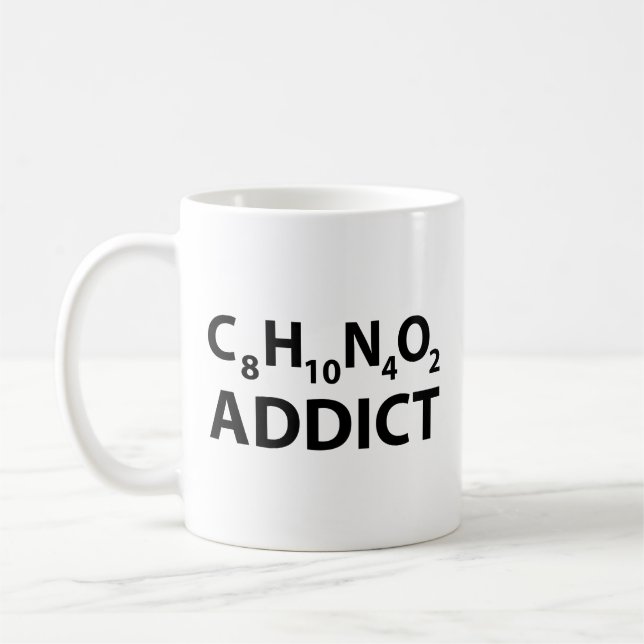 Taza De Café Caffeine Addict Coffee Mug (Izquierda)