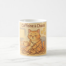 Taza De Café Caffeine and Choas Coffee Mug