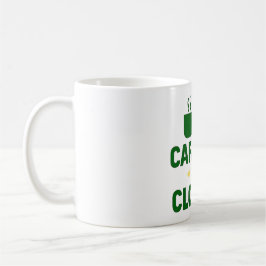 Taza De Café Caffeine & Clovers – Amante del café irlandés