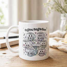 Taza De Café Caffeine, Cutoff & Chaos – Synth Nerd Kaffee