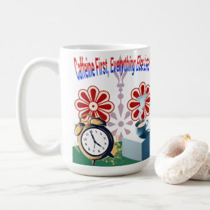 Taza De Café Caffeine Primero, Todo Lo Demás Después Mug
