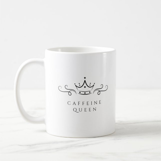 Taza De Café Caffeine Queen (Izquierda)