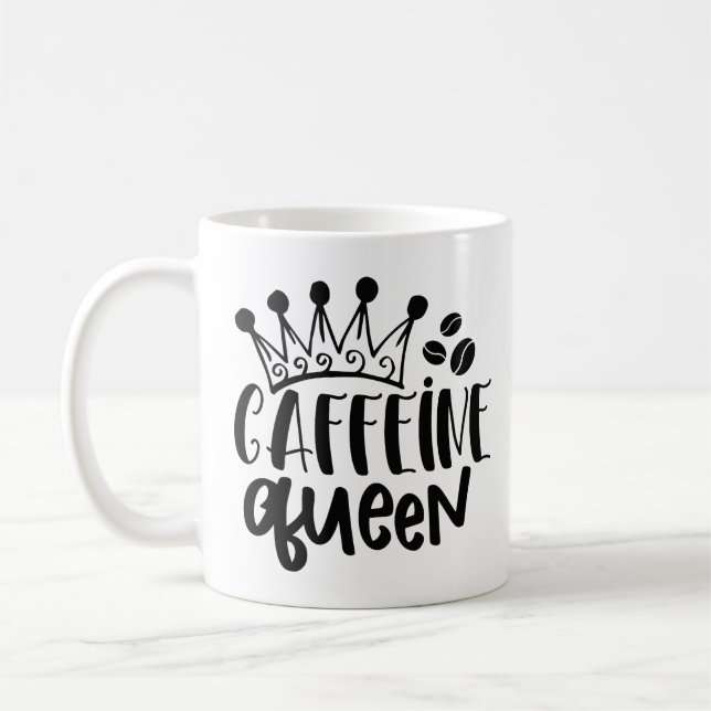Taza De Café Caffeine Queen (Izquierda)