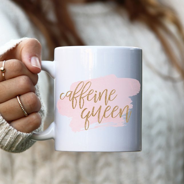 Taza De Café Caffeine Queen (Subido por el creador)