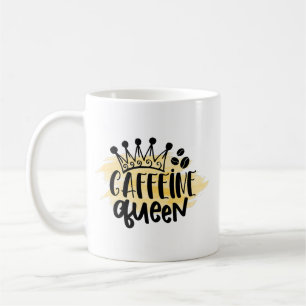 Taza De Café Caffeine Queen Coffee Mug - Gracioso regalo para e