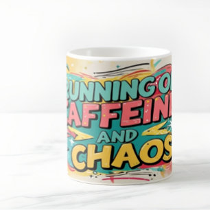 Taza De Café Caffeine y Chaos Mug