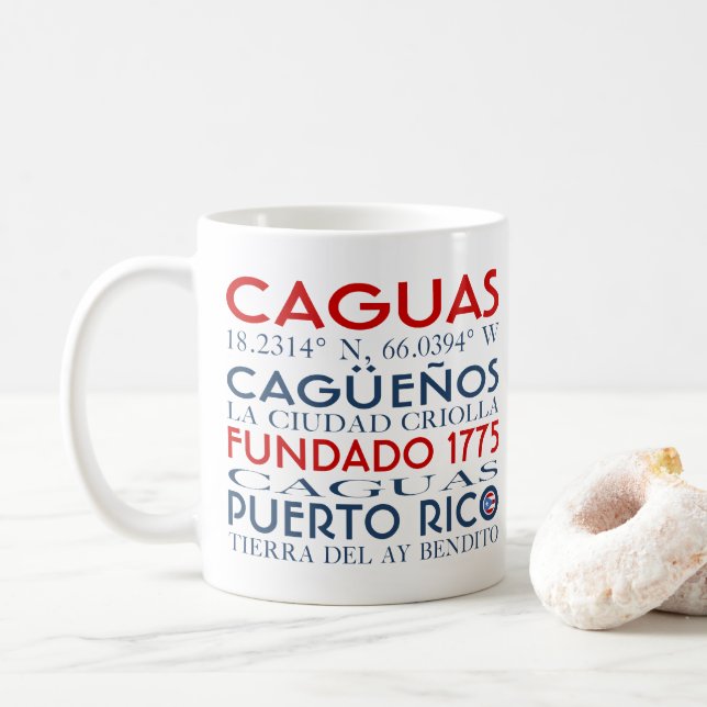 Taza De Café Caguas, Puerto Rico (Con donut)