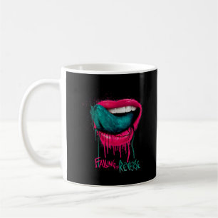 Taza De Café Caída Al Contrario - Mercancías Oficiales - Lips T