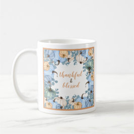 Taza De Café Caída bendecida y agradecida