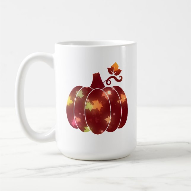 Taza De Café Caída Calabaza Latte Mug (Izquierda)