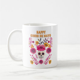 Taza De Café Caída de azúcar Motif popular mexicano Feliz Cinco