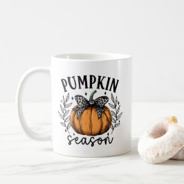 Taza De Café Caída de la temporada de calabazas