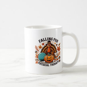 Taza De Café Caída De La Terapia Física De La Calabaza De Pt Gr