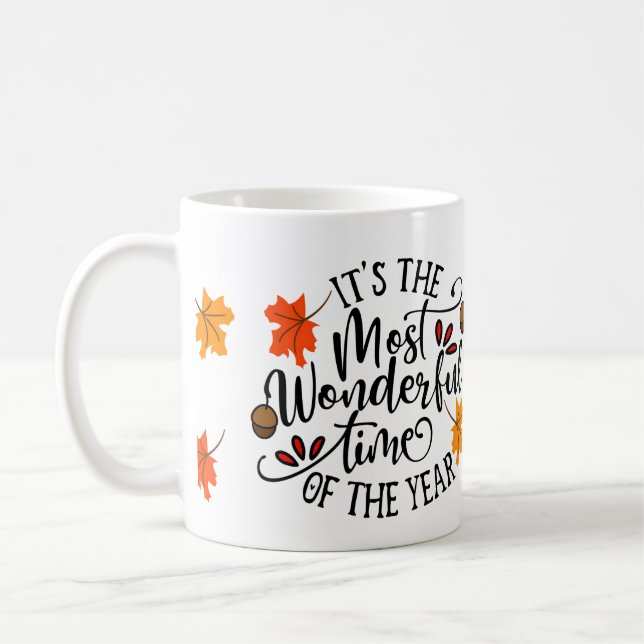 Taza De Café Caída de las hojas de otoño 🍁 (Izquierda)