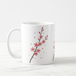 Taza De Café Caída del florecimiento de Sakura