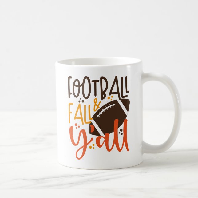 Taza De Café Caída del fútbol y todos (Derecha)