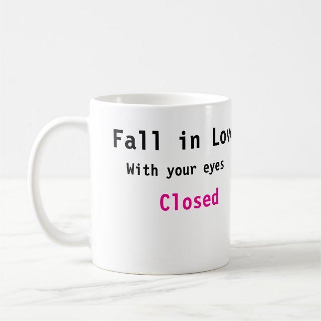 Taza De Café Caída en el amor Mug (Izquierda)