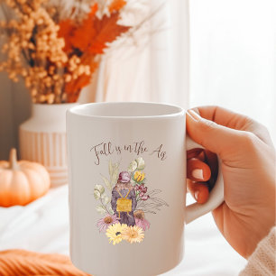 Taza De Café Caída en la acuarela personalizada de Air Boho