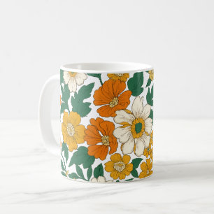 Taza De Café Caída floral
