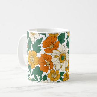 Taza De Café Caída floral
