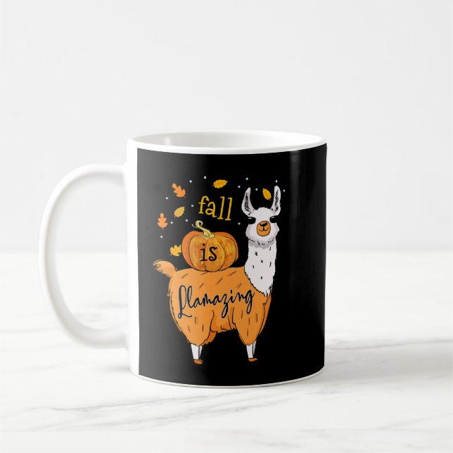 Taza De Café Caída llama a divertida llamada bola de halloween  (Izquierda)