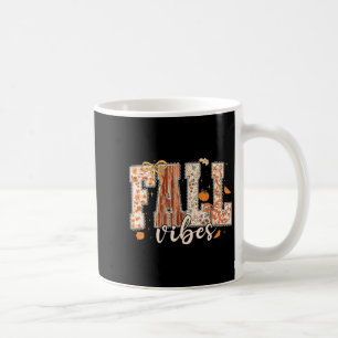 Taza De Café Caída Vibes Coquette Bow Calabaza Acción de Gracia