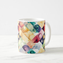 Taza De Café Caídas Geométricas
