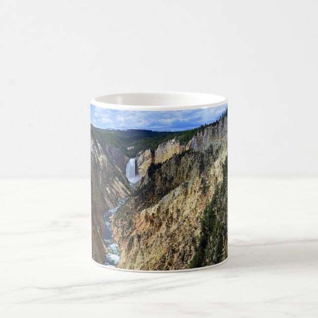 Taza De Café Caídas más bajas de Yellowstone, parque nacional (Centro)