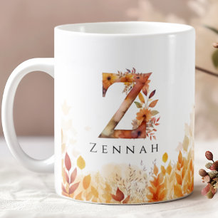Taza De Café Caídas Sale Monograma personalizado Letra inicial 