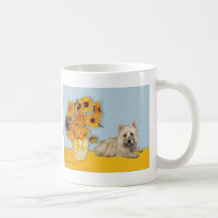 Taza De Café Cairn Terrier 4 - Girasoles