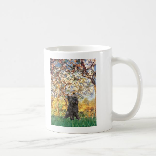 Taza De Café Cairn Terrier (Atigrado 21) - Primavera (Derecha)