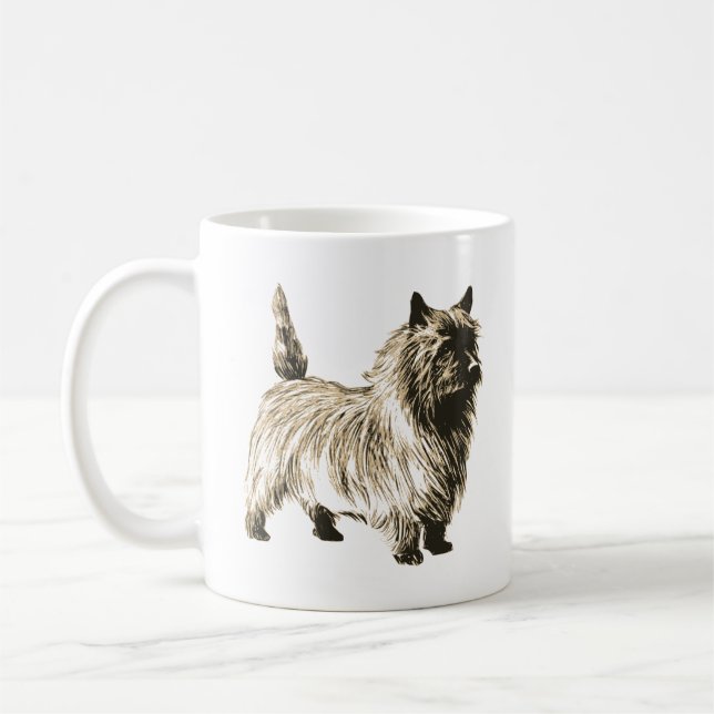 Taza De Café Cairn Terrier Coffee Mug (Izquierda)