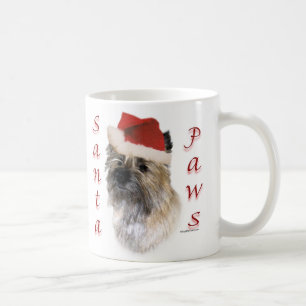 Taza De Café Cairn Terrier Santa Paws
