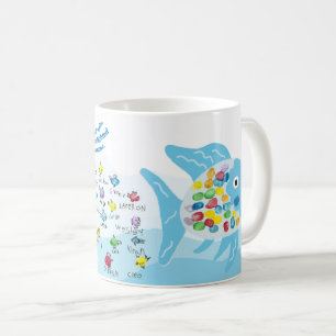 Taza De Café CAIS K Red/Gold Fish Mug
