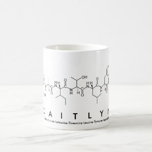 Taza De Café Caitlyn peptide name mug