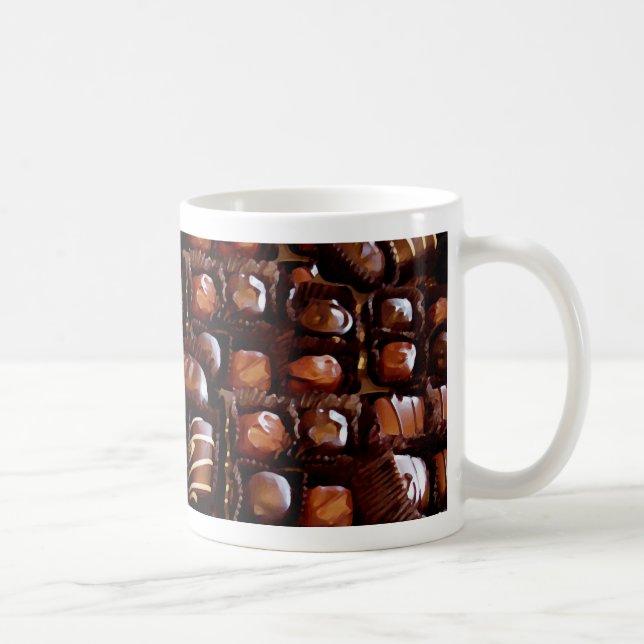 Taza De Café Caja de chocolates, caramelo de chocolate de la (Derecha)