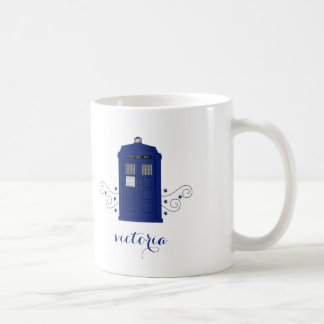 Taza De Café Caja de policía Swirls Mug