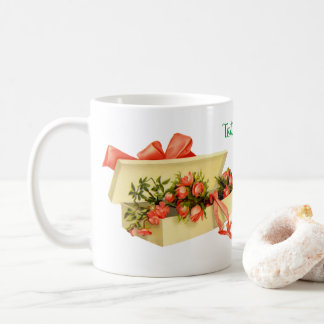 Taza De Café Caja De Regalos De Arte Vintage De Rosas Personali