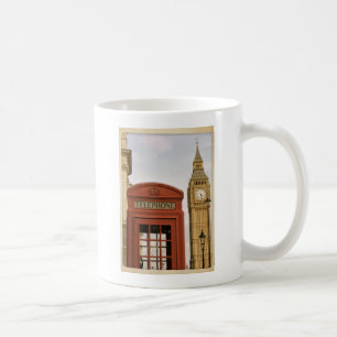 Taza De Café Caja de teléfono y Torre del Big Ben