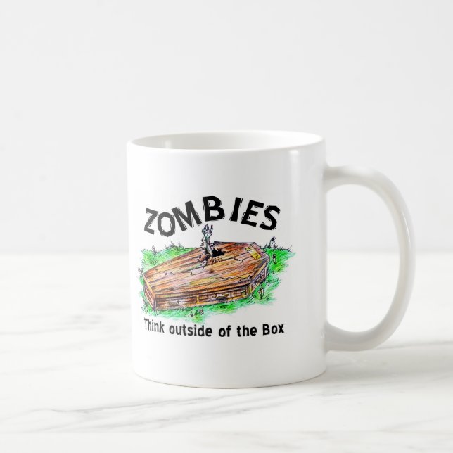 Taza De Café Caja del zombi (Derecha)