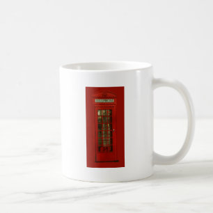 Taza De Café Caja Vintage de teléfono rojo