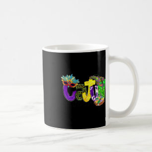 Taza De Café Cajún Al Núcleo Mardi Mardi Gras Louisiana Carni