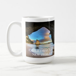 Taza De Café Cala Cathedral Cove Nueva Zelanda Océano