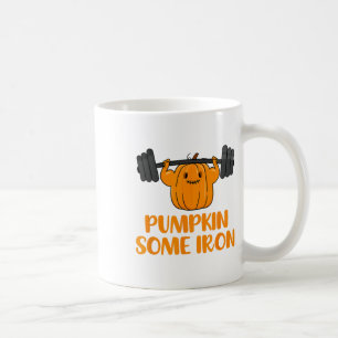 Taza De Café Calabaza algo de hierro divertido Halloween Gimnas
