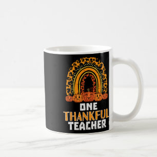 Taza De Café Calabaza arcoiris Un profesor agradecido cae Thank