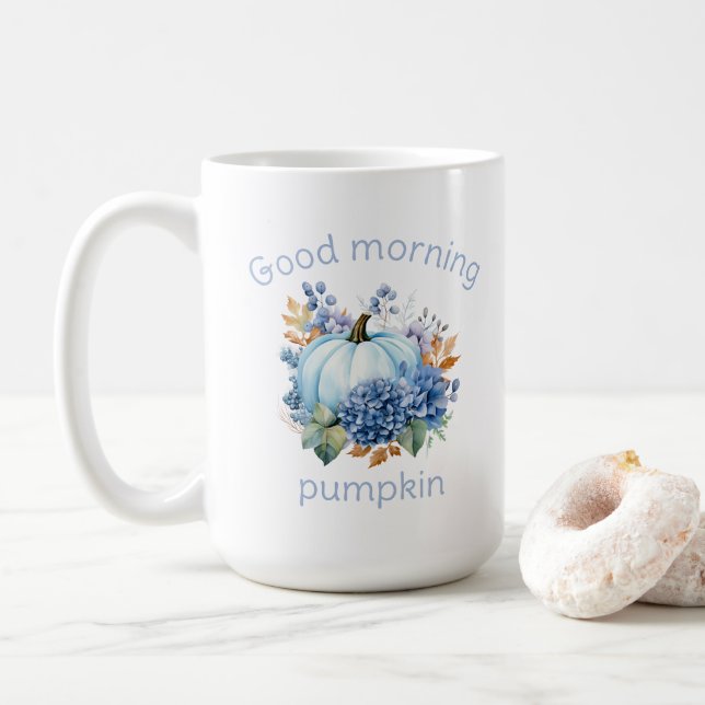Taza De Café Calabaza azul (Con donut)